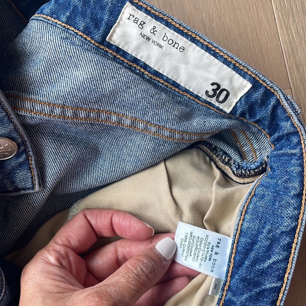 Rag and Bone Maya high rise straight ankle jeans - Picture 4 of 5